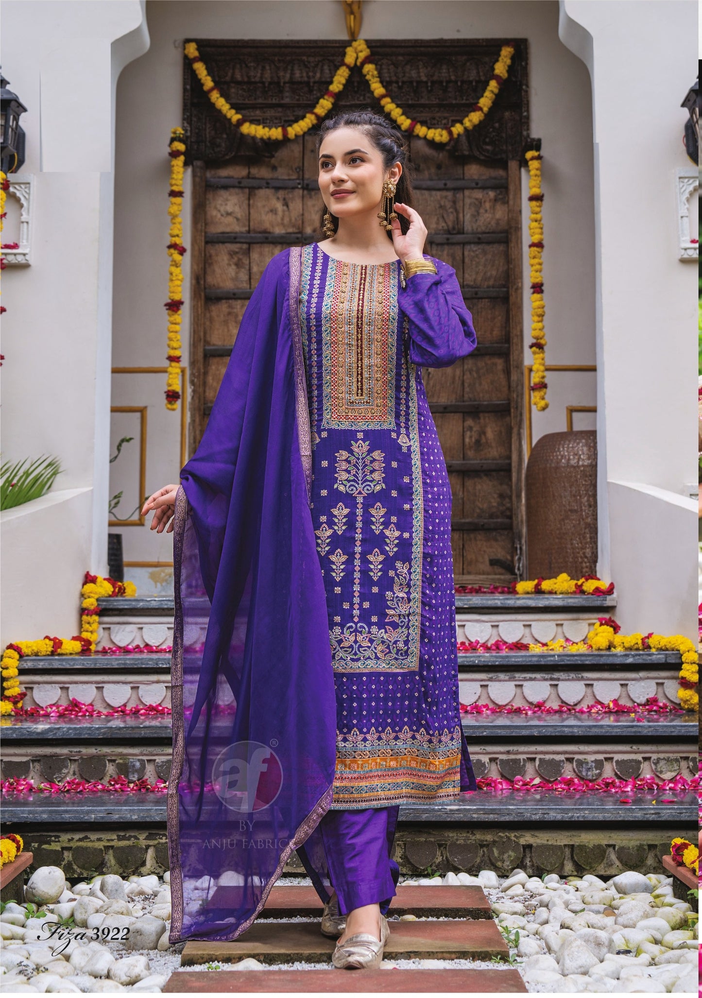 Purple Silk Suit Sets