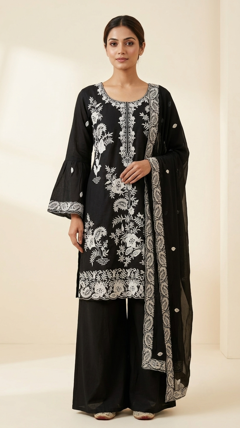 EthnixThread Premium Cotton Embroidered Suit Sets for Women