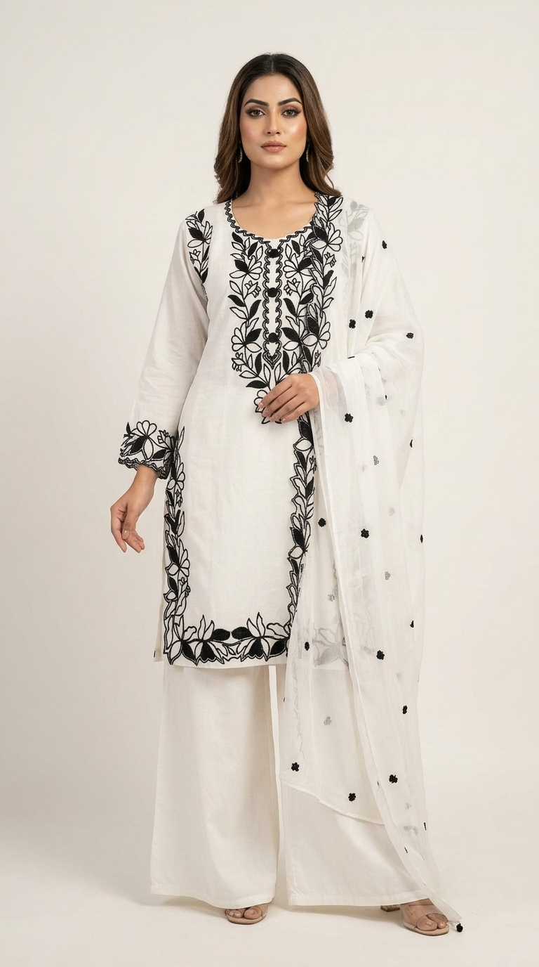 EthnixThread Premium Cotton Embroidered Suit Sets for Women
