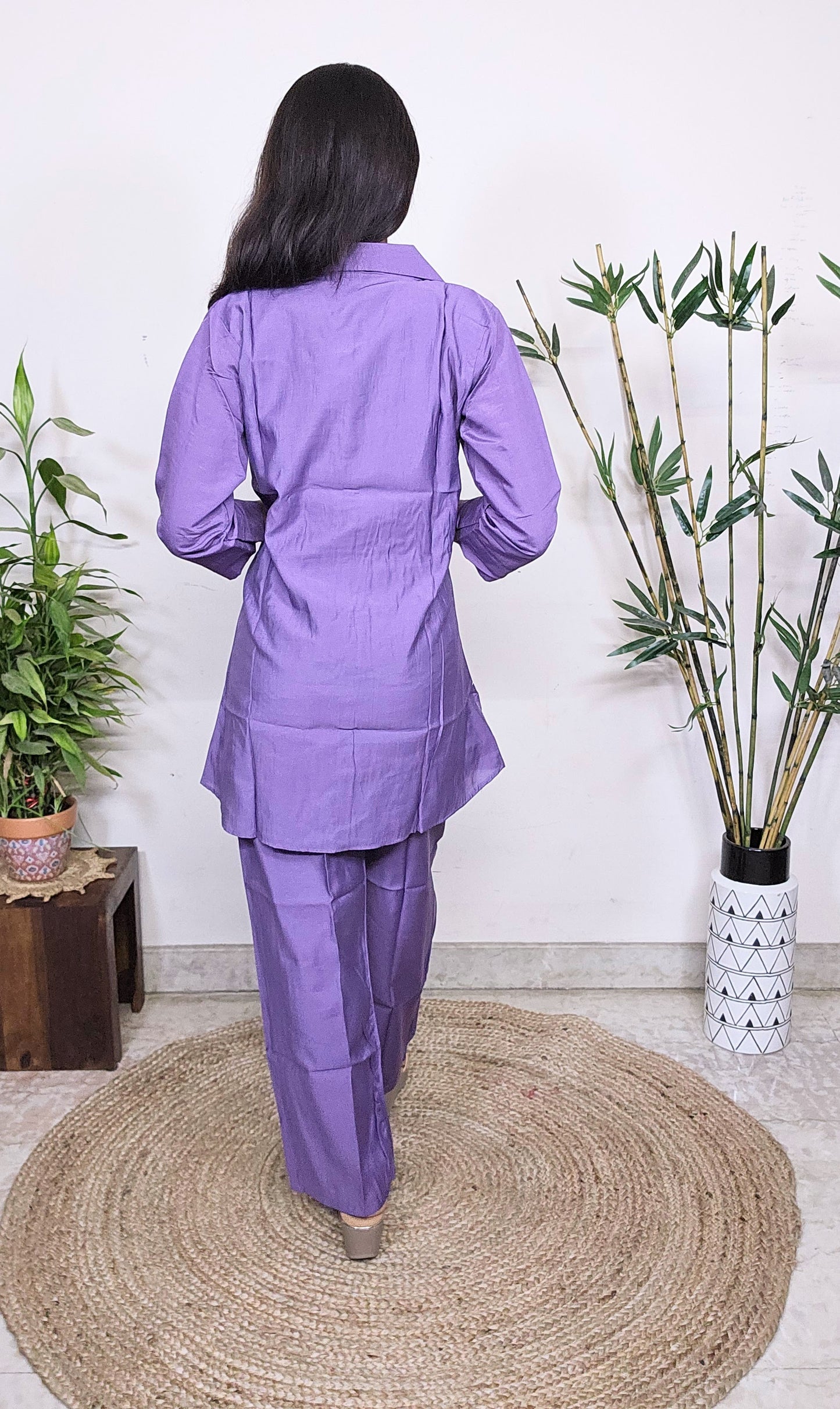 EthnixThread Trendy Embroidered Coord Sets for Teenagers in Cotton Silk