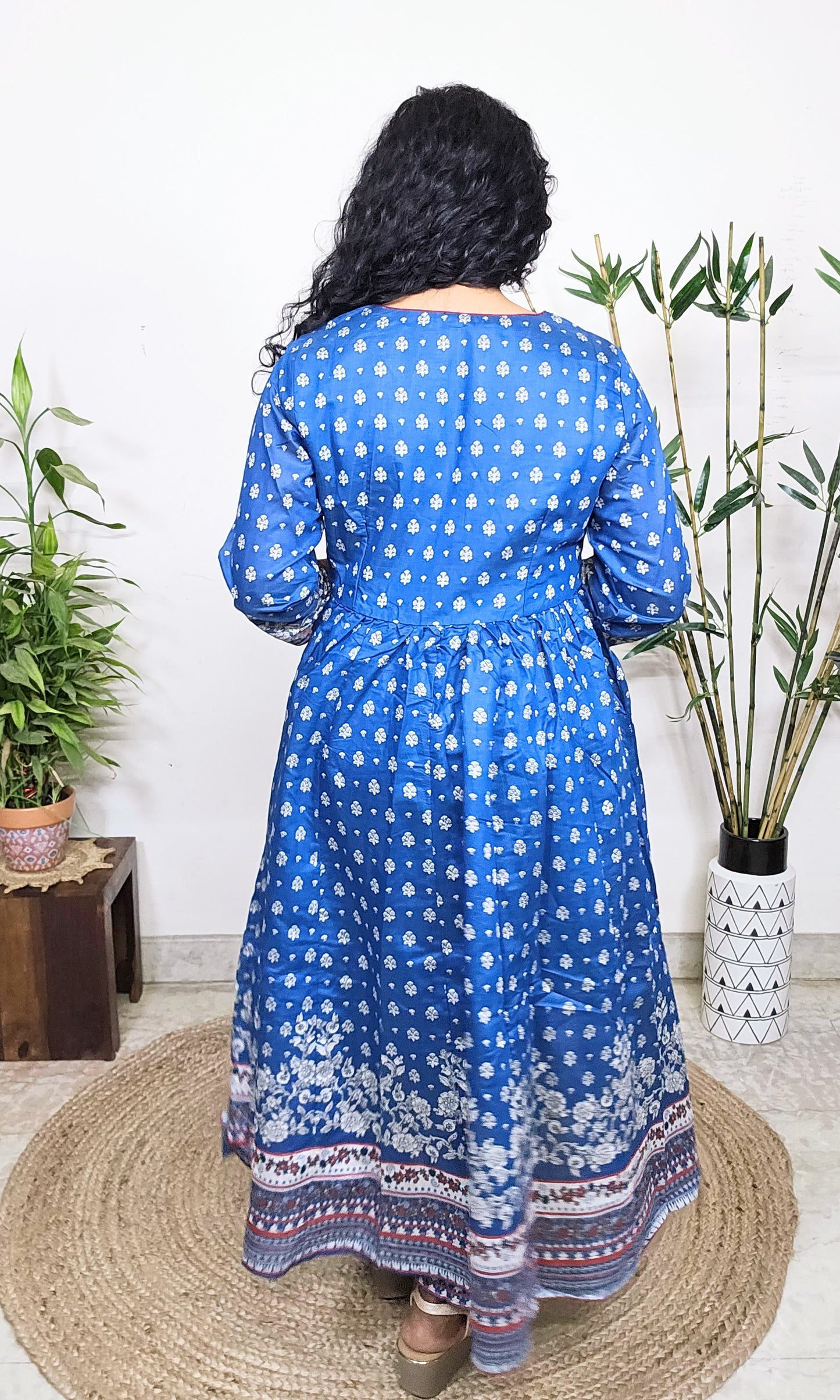 EthnixThread Embroidered Fancy Readymade Anarkali Suit Set