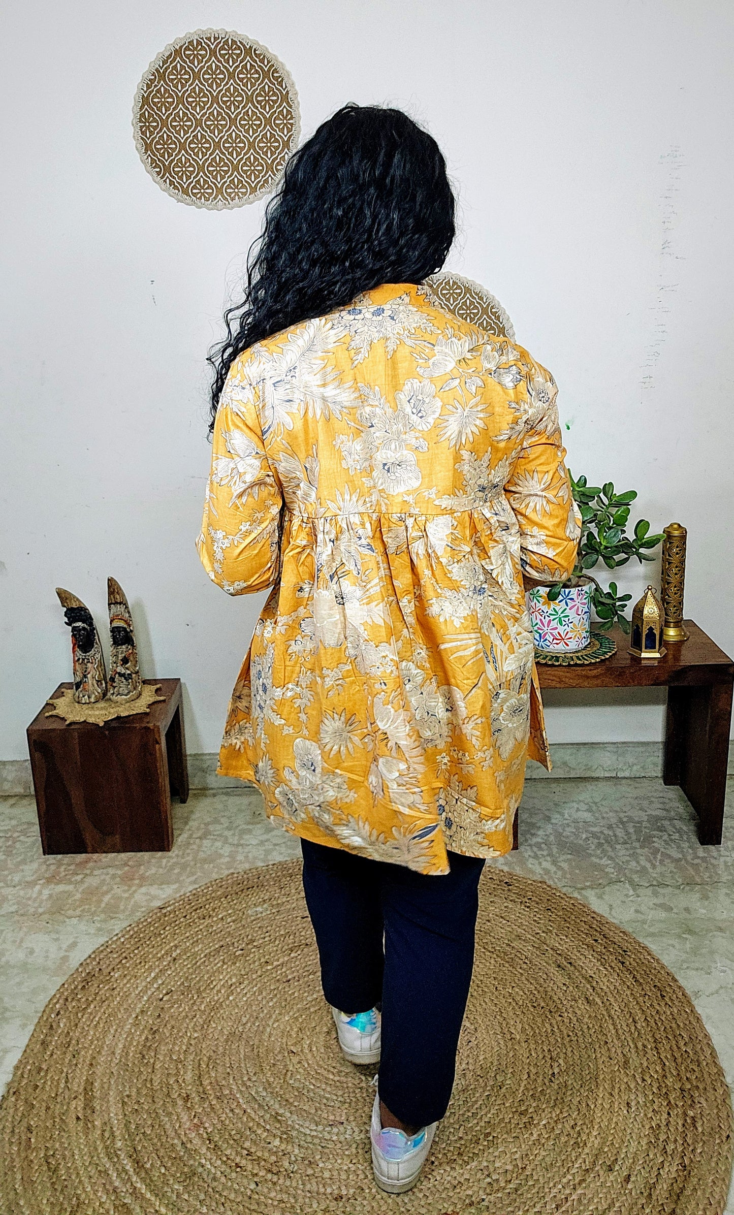 EthnixThread  cotton V-neck short top for Jeans Trouser