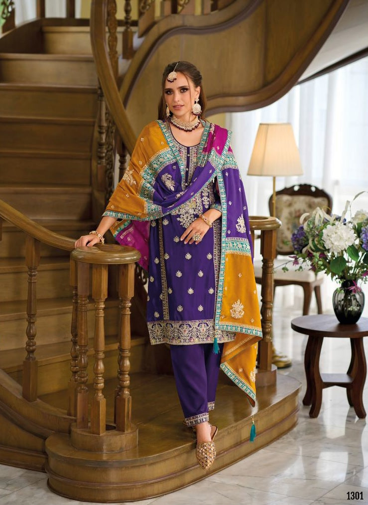 EthnixThread Heavy Luxurious Party Wear readymade Suit Sets