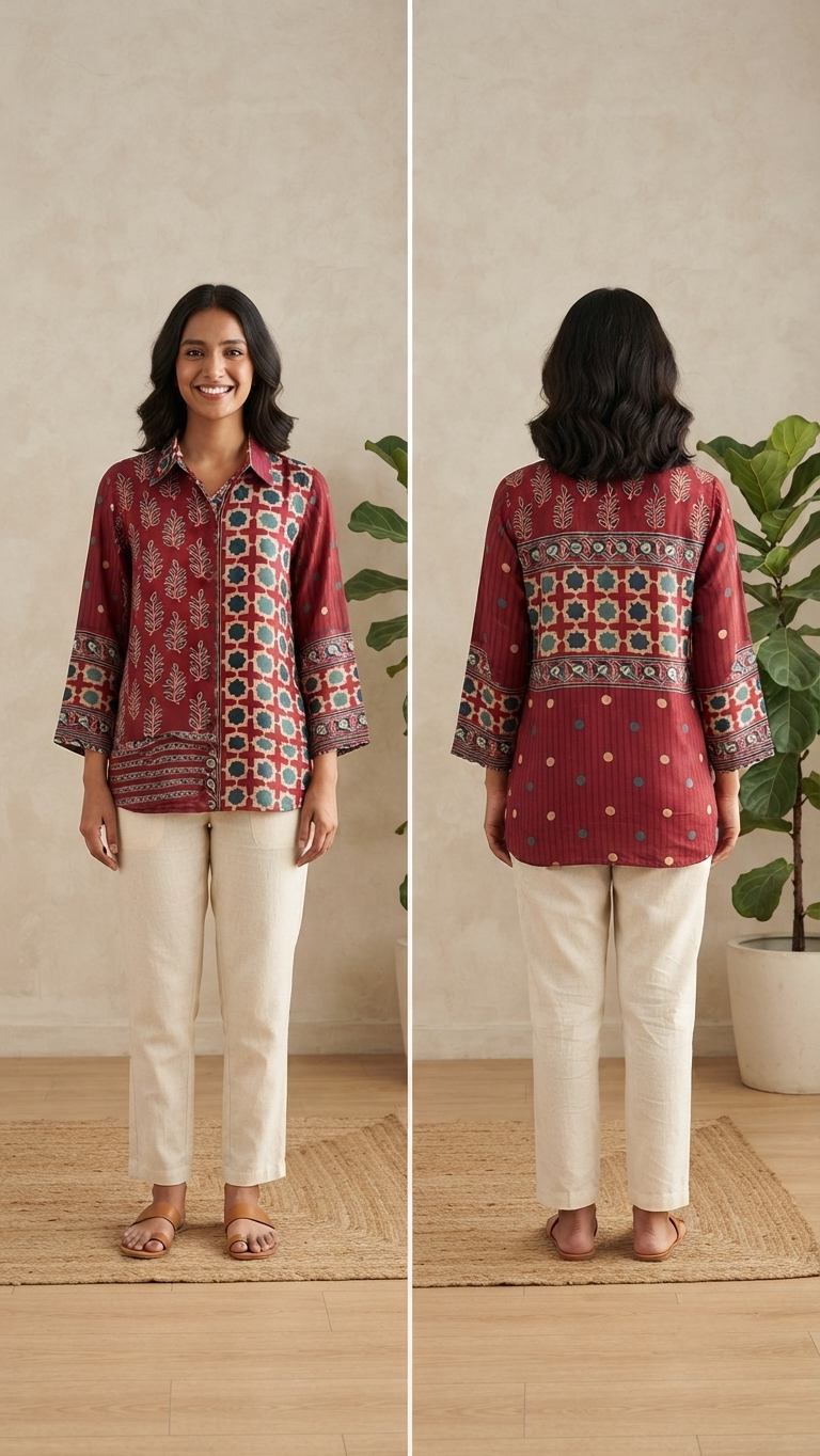 Trending Printed Crepe Shirt for Women | Premium Casual Shirt | Sizes M–2XL