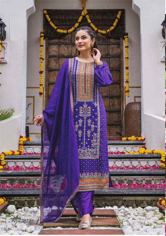 EthnixThread Wedding Readymade Purple Silk Suit Sets: Timeless Elegance and Effortless Style