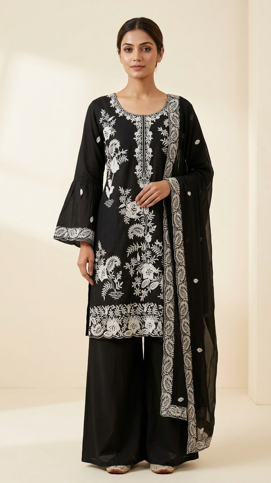 EthnixThread Premium Cotton Embroidered Suit Sets for Women