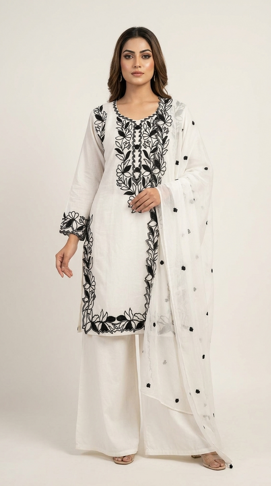 EthnixThread Premium Cotton Embroidered Suit Sets for Women