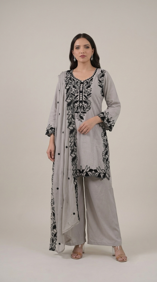 EthnixThread Premium Cotton Embroidered Suit Sets for Women