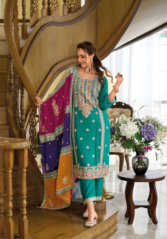 EthnixThread Heavy Luxurious Party Wear readymade Suit Sets