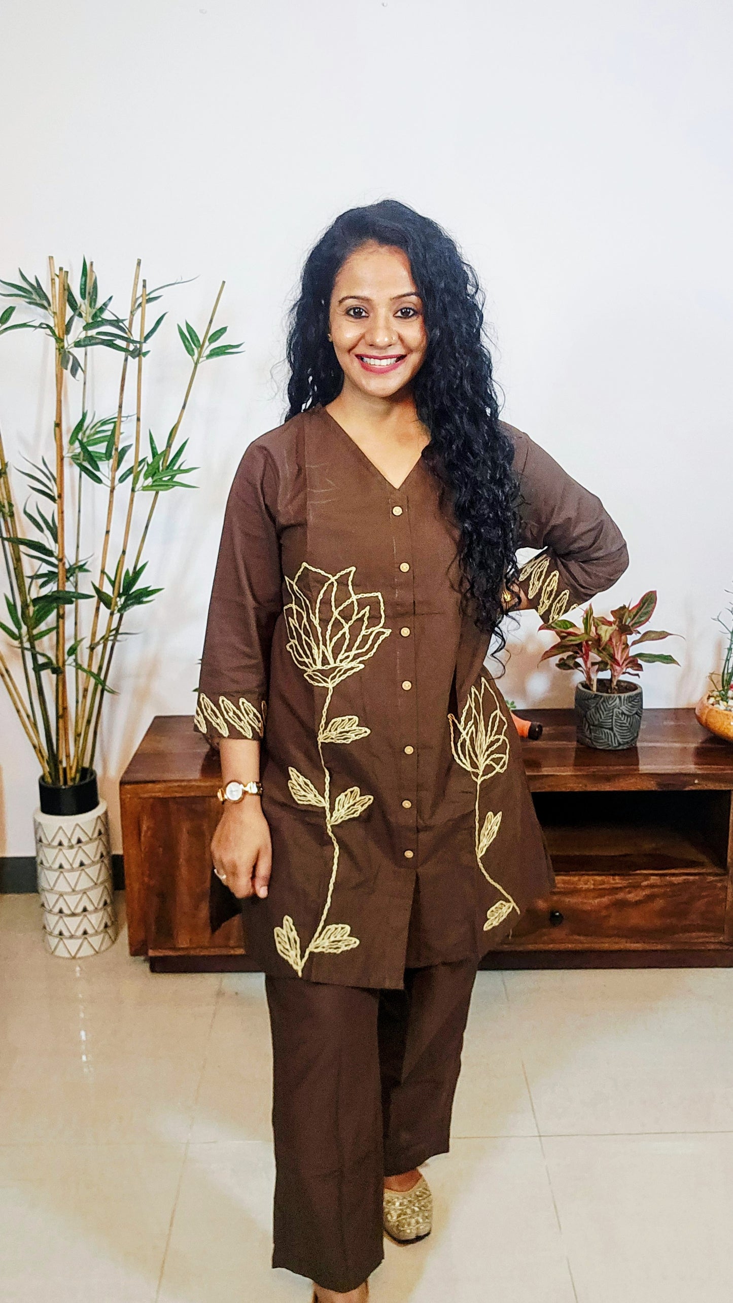 Trending Embroidered Cotton Coord Set for Women | Sizes M-2XL | EthnixThread