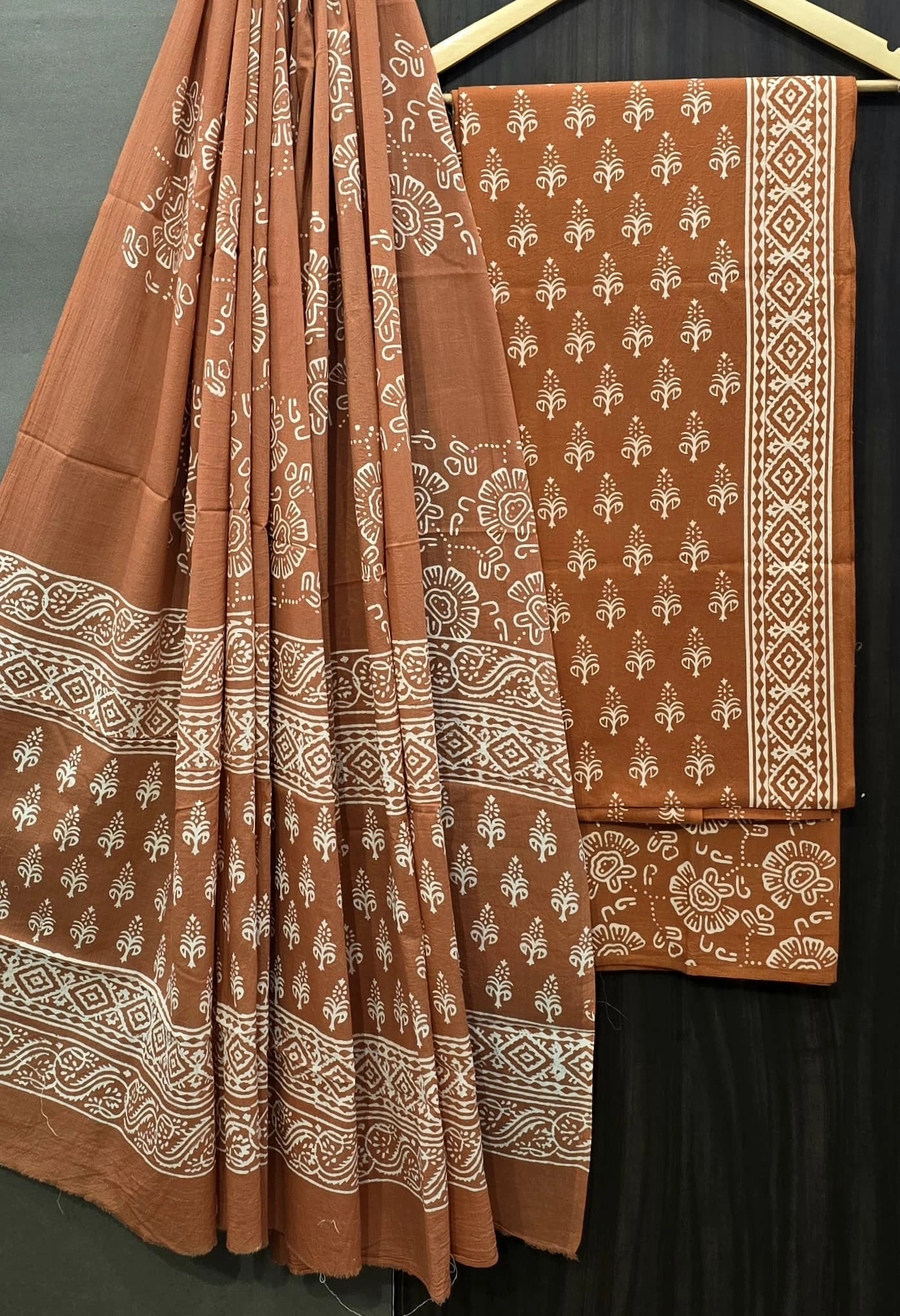 Jaipuri Cotton Material with Mul Cotton Dupatta – EthnixThread