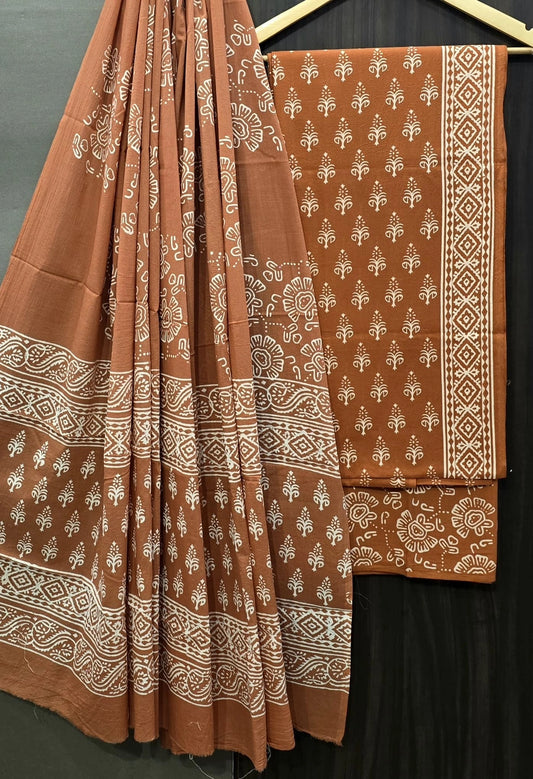 Jaipuri Cotton Material with Mul Cotton Dupatta – EthnixThread