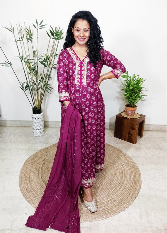 Anarkali suit set
