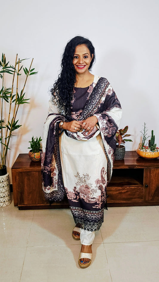 EthnixThread Premium Festive Wear Collection – Embroidered Suits with Designer Dupattas (M–2XL)