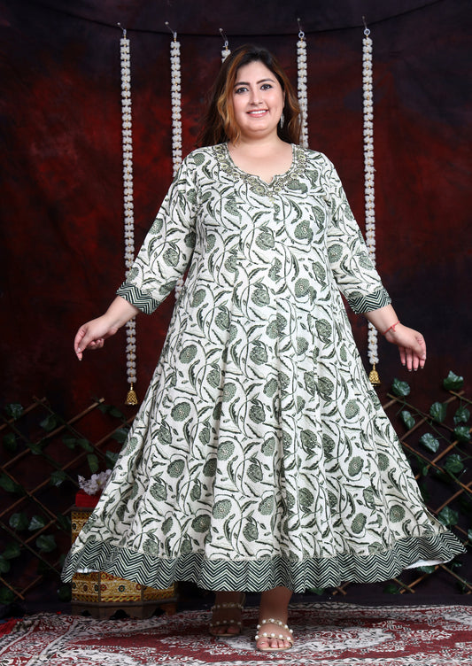 EthnixThread Cotton Anarkali Kurtas tailored for the woman who owns her curves