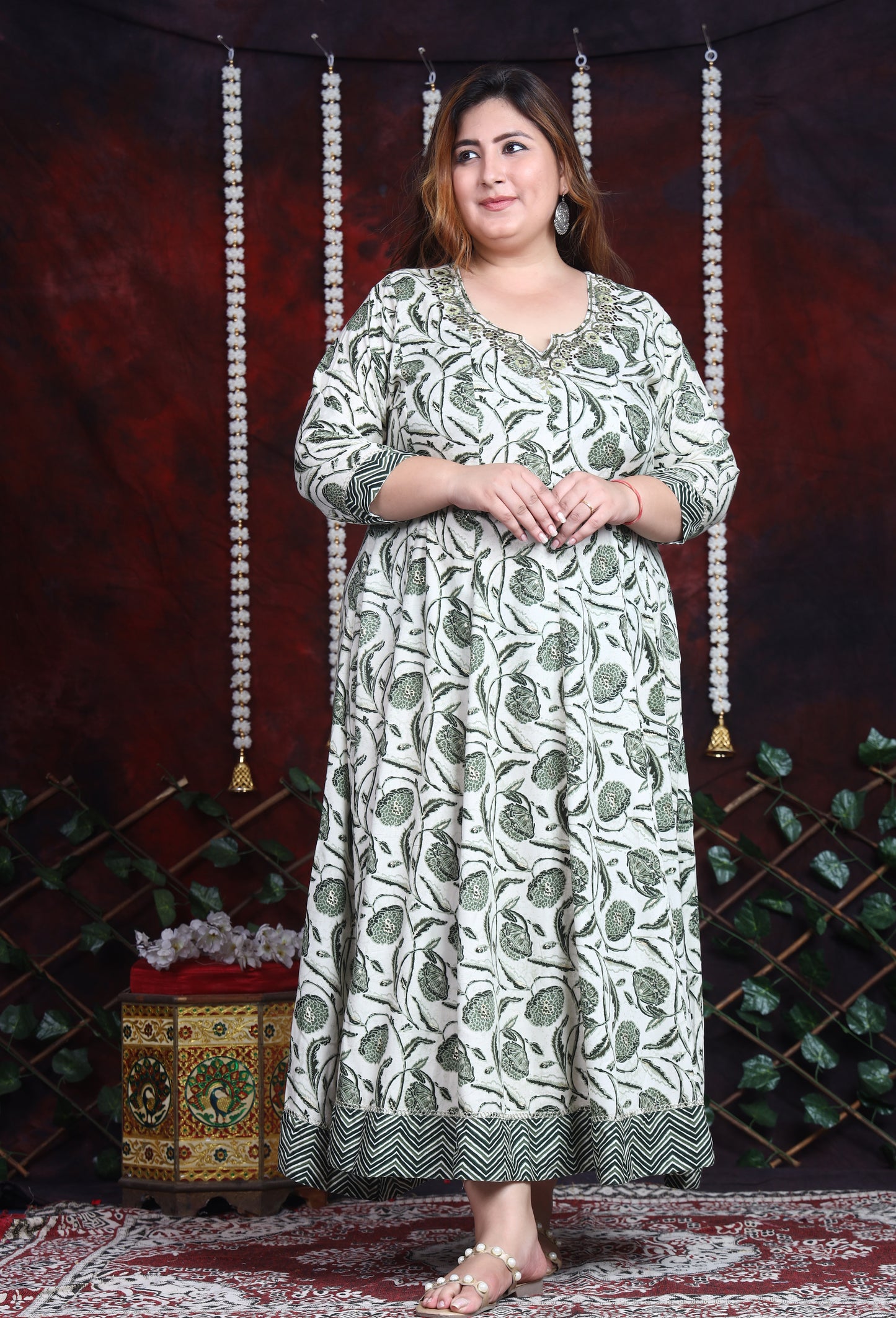 EthnixThread Cotton Anarkali Kurtas tailored for the woman who owns her curves