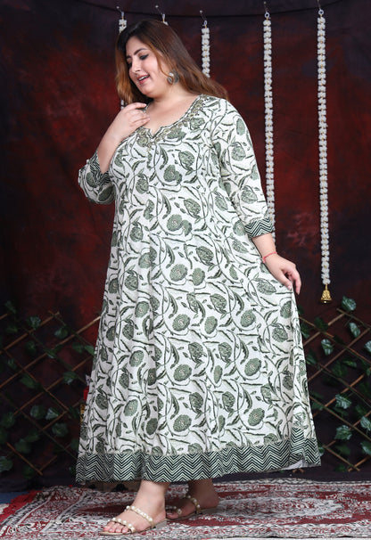 EthnixThread Cotton Anarkali Kurtas tailored for the woman who owns her curves