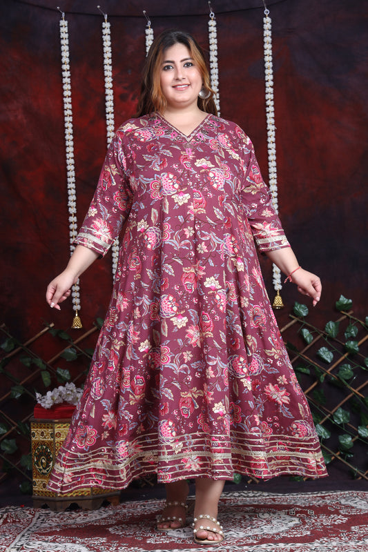 EthnixThread Cotton Anarkali Kurtas tailored for the woman who owns her curves