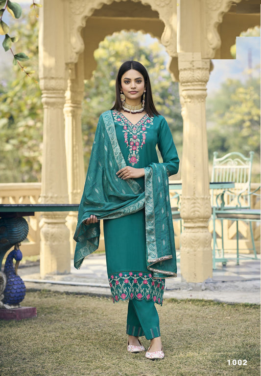 Exquisite Embroidered Party Wear Suit Sets – Timeless Elegance for Every Occasion