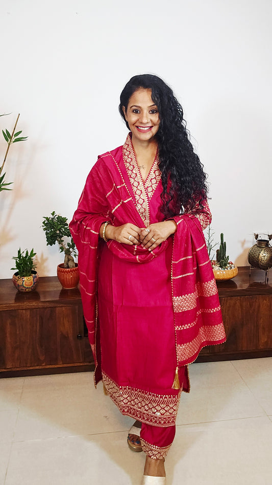 EthnixThread Premium Silk Suits for Karwa Chauth & Festive Celebrations (M–2XL)