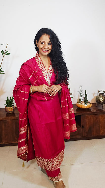 EthnixThread Premium Silk Suits for Karwa Chauth & Festive Celebrations (M–2XL)