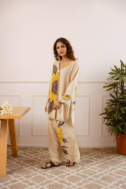 Contemporary Co-ord Set for Women | Ethnic Fusion Wear | EthnixThread