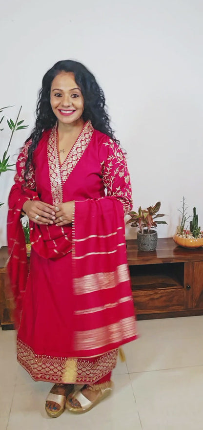 EthnixThread Premium Silk Suits for Karwa Chauth & Festive Celebrations (M–2XL)