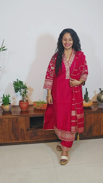 EthnixThread Premium Silk Suits for Karwa Chauth & Festive Celebrations (M–2XL)