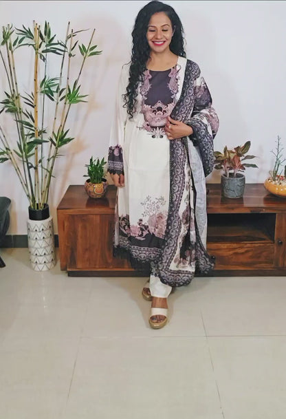 EthnixThread Premium Festive Wear Collection – Embroidered Suits with Designer Dupattas (M–2XL)