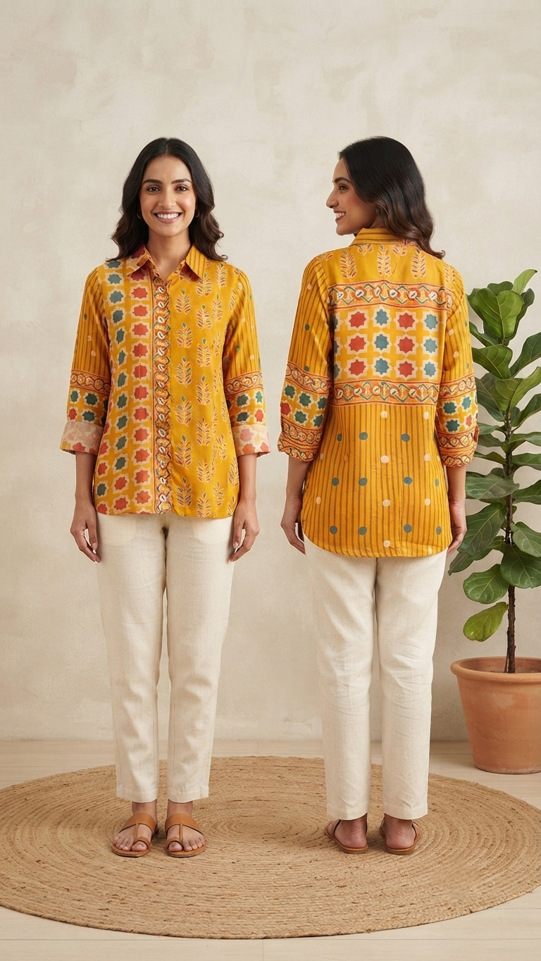 Trending Printed Crepe Shirt for Women | Premium Casual Shirt | Sizes M–2XL