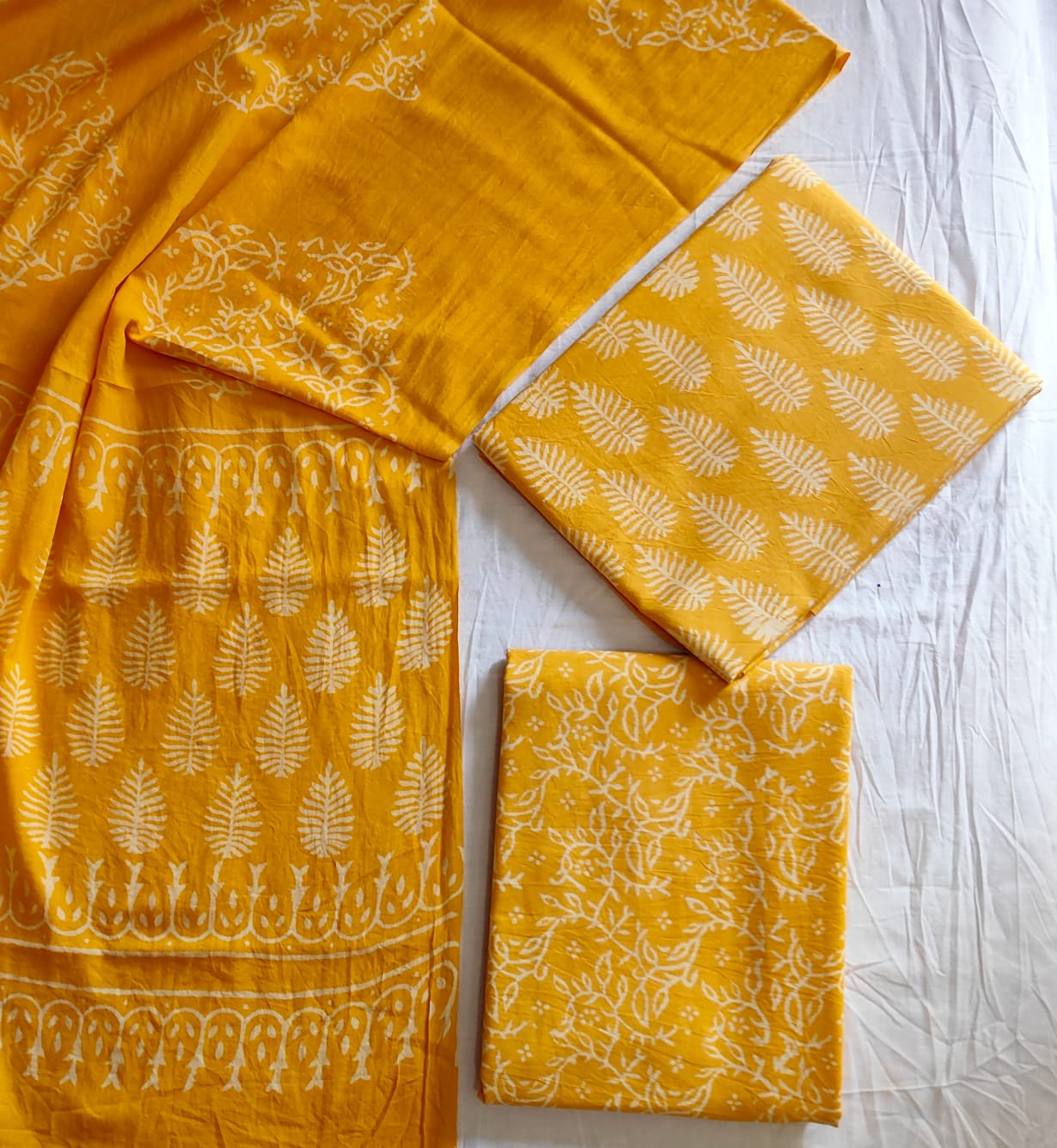 Pure Cotton Dress Material with Mul Cotton Dupatta – Elegant Everyday Comfort