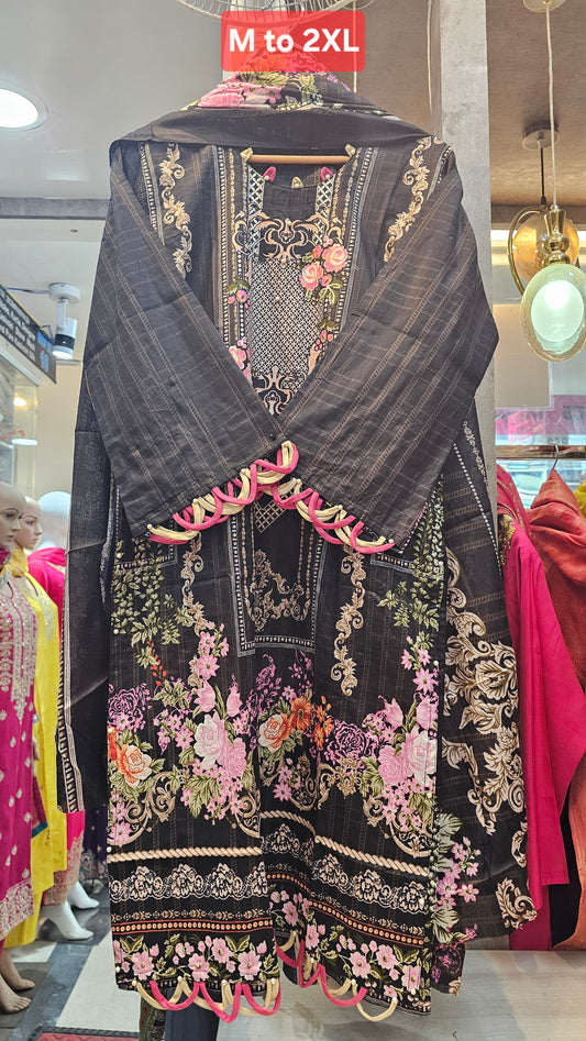 Premium Pakistani Cotton Suit Sets – M to 2XL