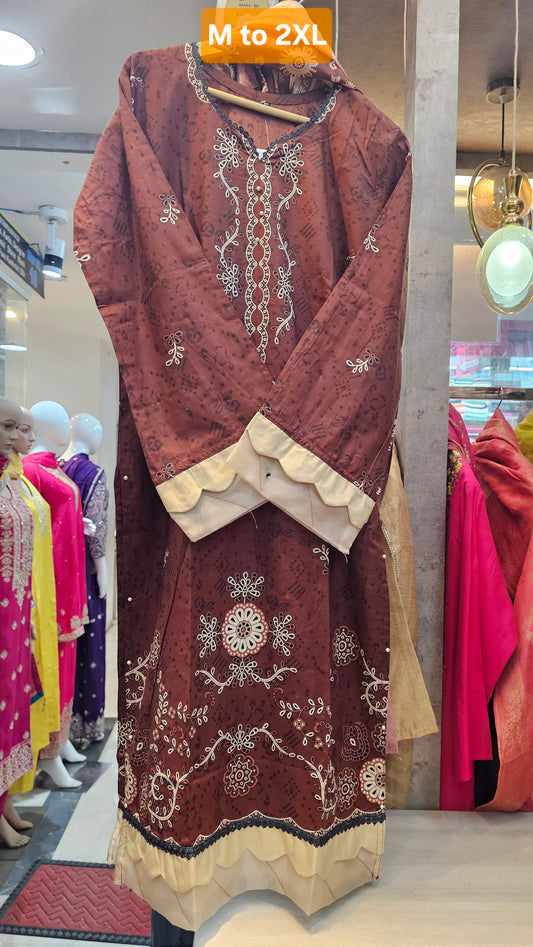 Premium Pakistani Cotton Suit Sets – M to 2XL
